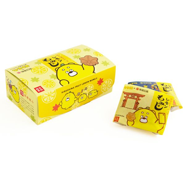 レモンもみじ(ひろくま)4個入 | もみじ饅頭 桐葉菓(とうようか) 宮島の